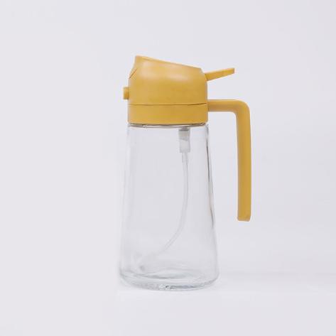 

Olive Oil Dispenser Bottle 2-In-1 Cooking Oil Sprayer 470ml Glass Spray Bottle With Dumper Food Grade Oil Mist Machine Suitable жёлтый