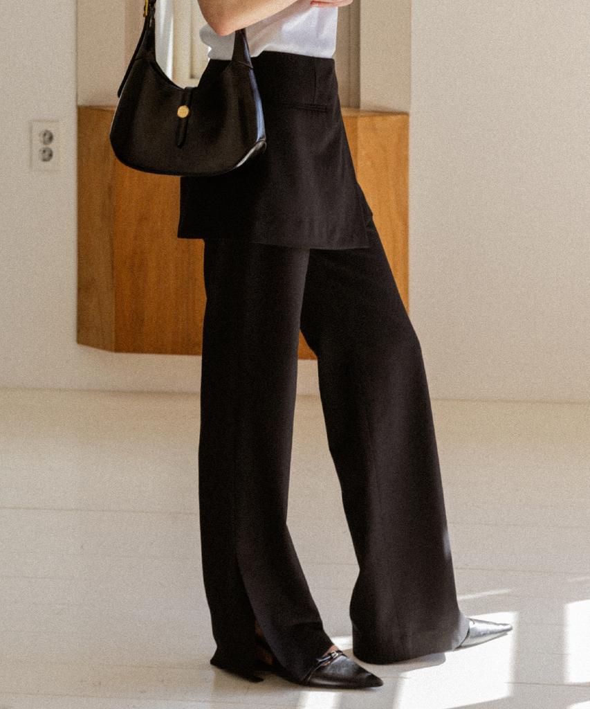Leumeme Martin Layered Pants Black