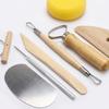8pcs Smooth Wooden Handles Clay Sculpting Tools Set Double-Sided Modeling Tools  Clay Sculpting