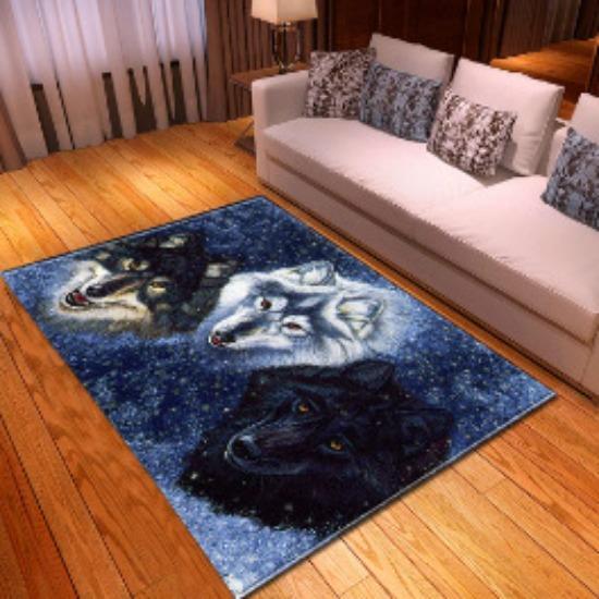 Animal Large Carpet Feather Wind Bedroom Floor Mat