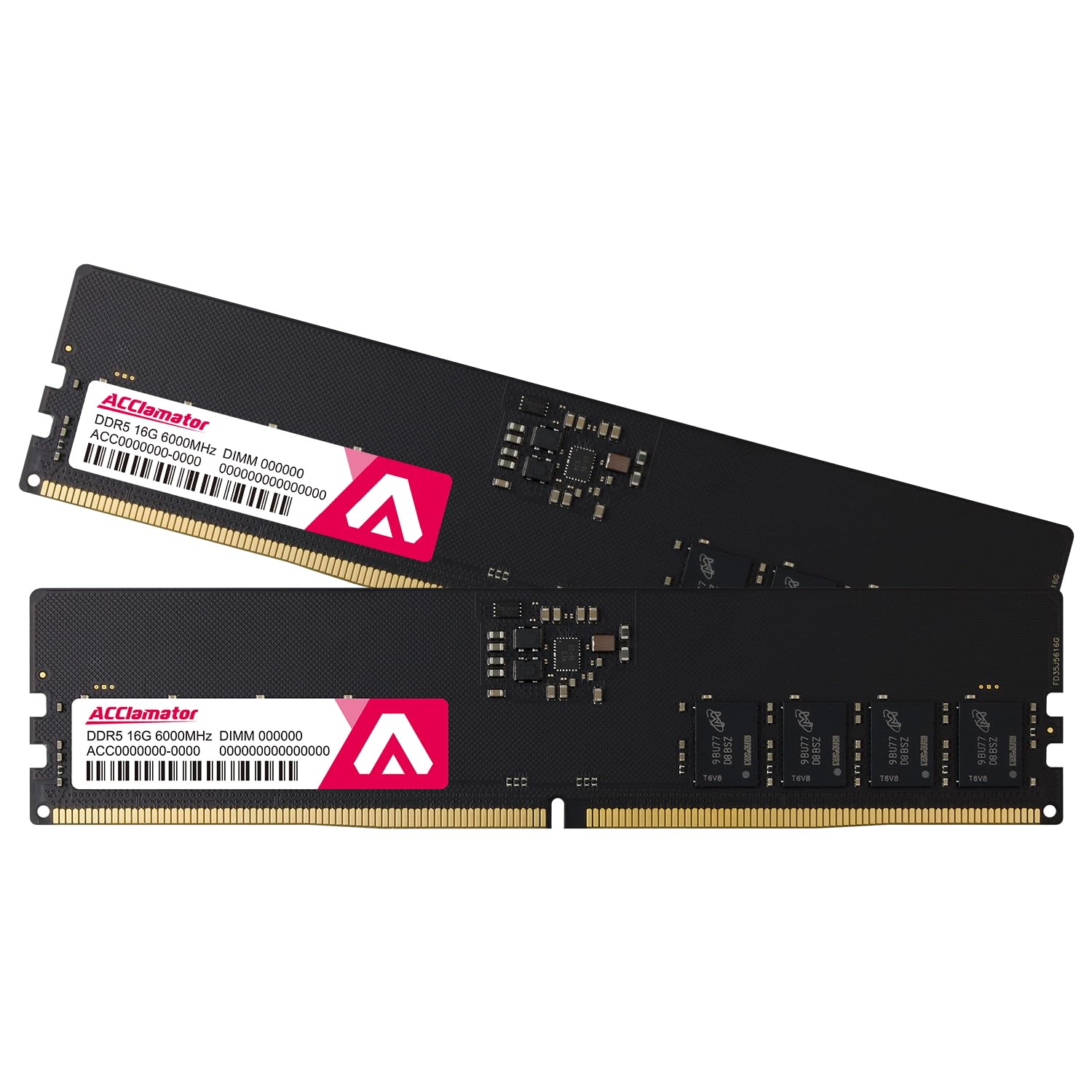 

DDR5 Desktop PC Memory CL46 XMP Acclamator pieces 32GB-6000MHz (PC5-48000) 3.0/EXPO 16GB2