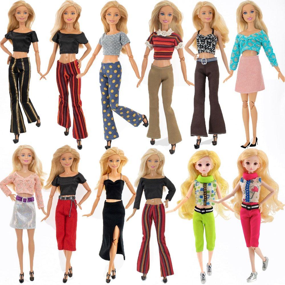 Multi-styles 11.5" Doll Coats Jeans 1/6 BJD Dolls Leather Pants Shorts Dolls Trousers Casual Wears Kids Toys Clothes Accessories