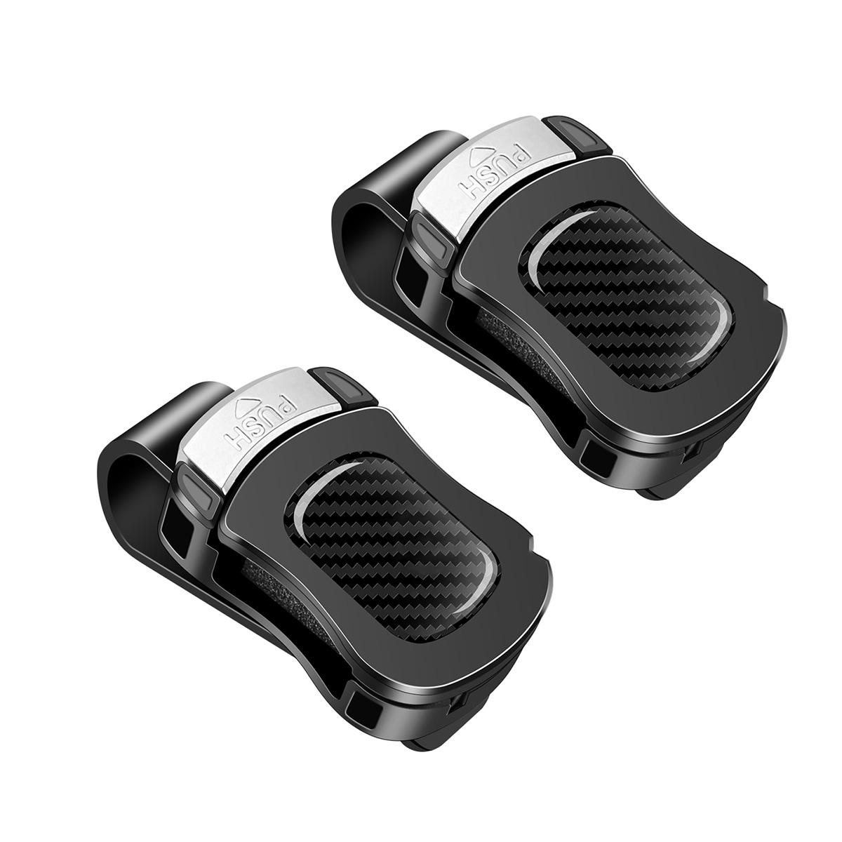 

2 шт./1 шт. Автомобильный зажим для очков, держатель для карт и билетов, зажим для ручки, универсальный автомобильный аксессуар для интерьера 2PCS