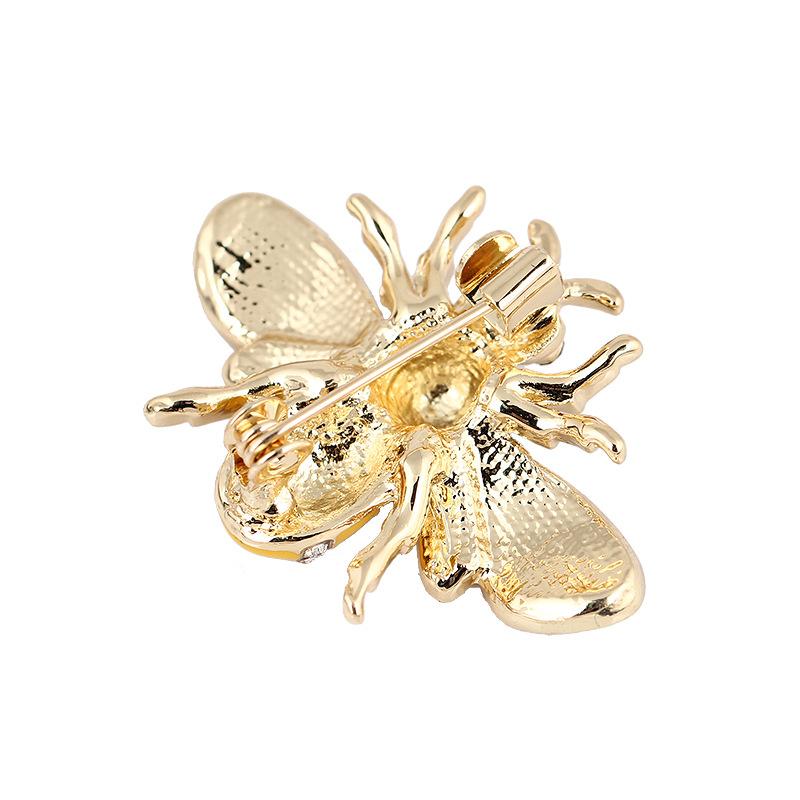 Simple Enamel Bee Brooch Pin Women's Korean Luxury Atmospheric Coat Coat Fashion Cardigan Accessories