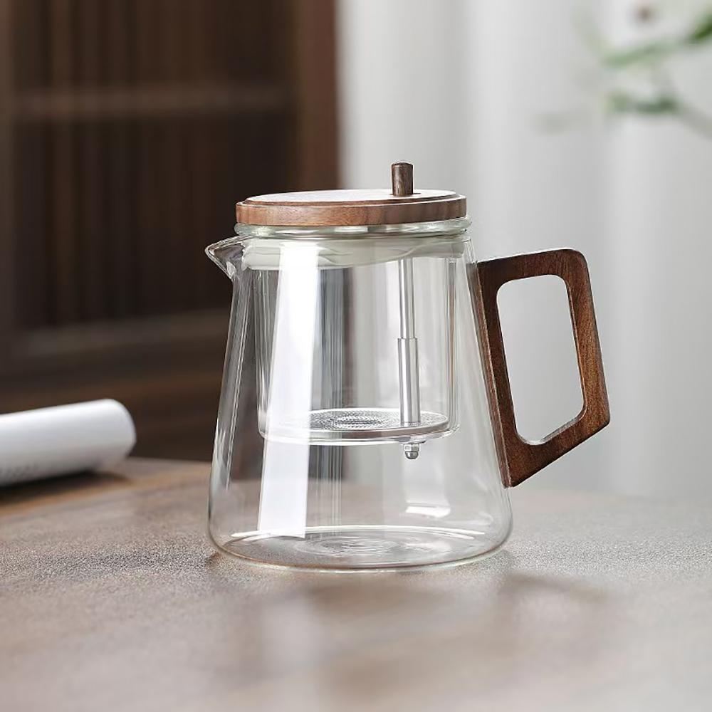 650ml GIANXI Tea Pot Family Glass Teapot Set Transparent High Glass Teacup Kung Fu Teacup Set Flower Teapot Ideal Gift