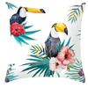Federa per cuscino per divano, federa per cuscino stampata, Stile Tropicale, Animale, uccello, pappagallo, decorazione d'interni