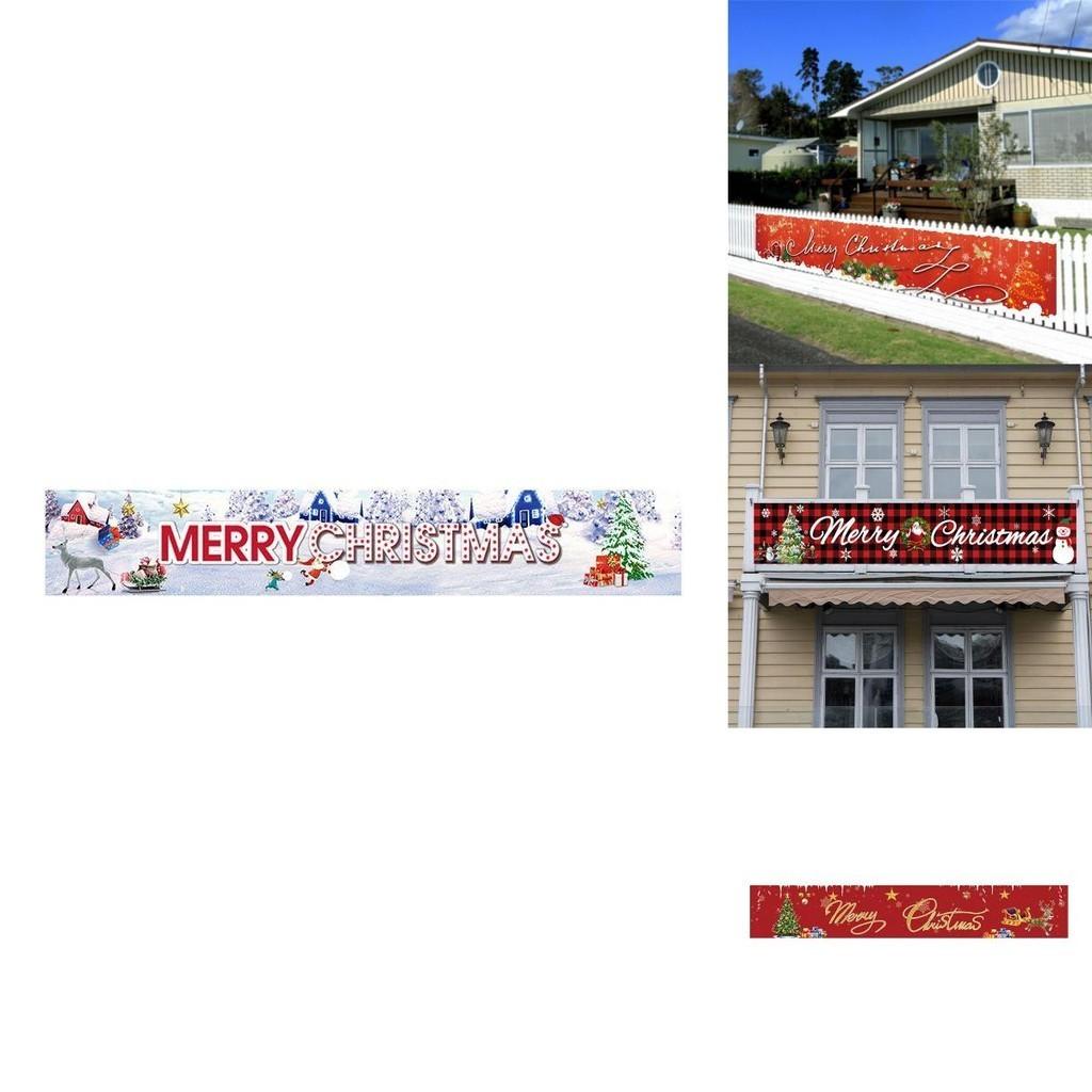 Vibrant Christmas Flags For Festive Decoration Square Shaped Polyester Banners