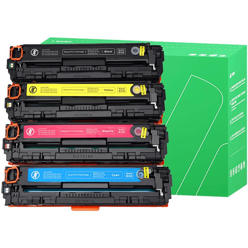 Compatible Color Toner Cartridge Set for HP LaserJet Pro CP1215 CP1515n CP1518ni 125A