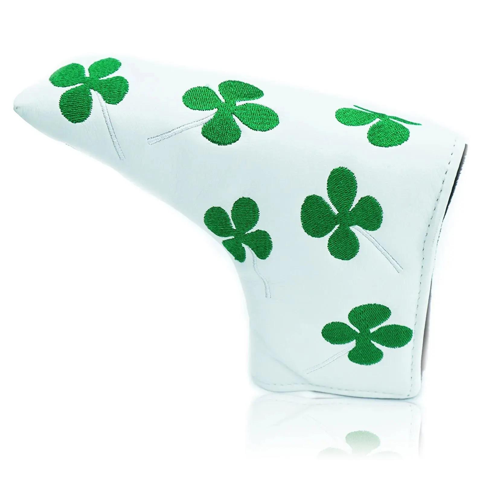

Golf Putter Head Cover, Blade Club PU Leather Protector, Universal Fit for All Putters and Golfers,Available in Black and White