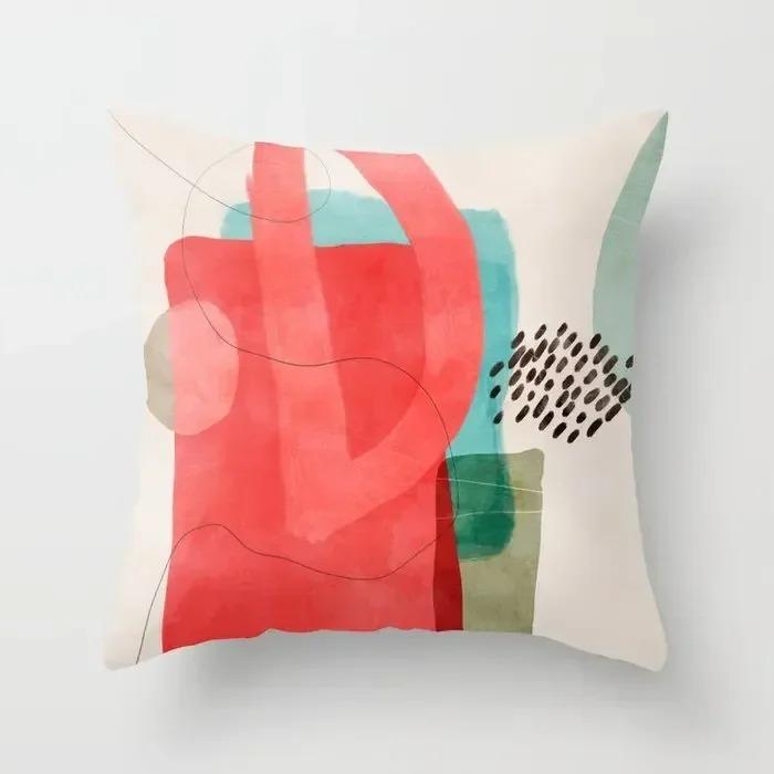 Home Nordic Living Room Decoration Abstract Morandi Sofa Cushion Cover