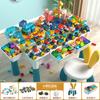 Children'S Building Block Table Large Multi-Functional Assembled Building Block 3-6 Years Old Big Particle Boys And Girls Toys
