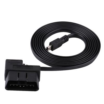 180cm Auto OBDII OBD2 EOBD 16pin Diagnose Verlängerung Adapter auf Mini USB Kabel