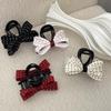 Polka Dot Bow Hair Clip For Women Elegant Temperament Shark Clip  Girl Ponytail Clip