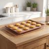 Carbon Steel Multifunctional Baking Pan Non Stick Rectangle Non Stick Pizza Pan Gold Rolled Edge Bakeware