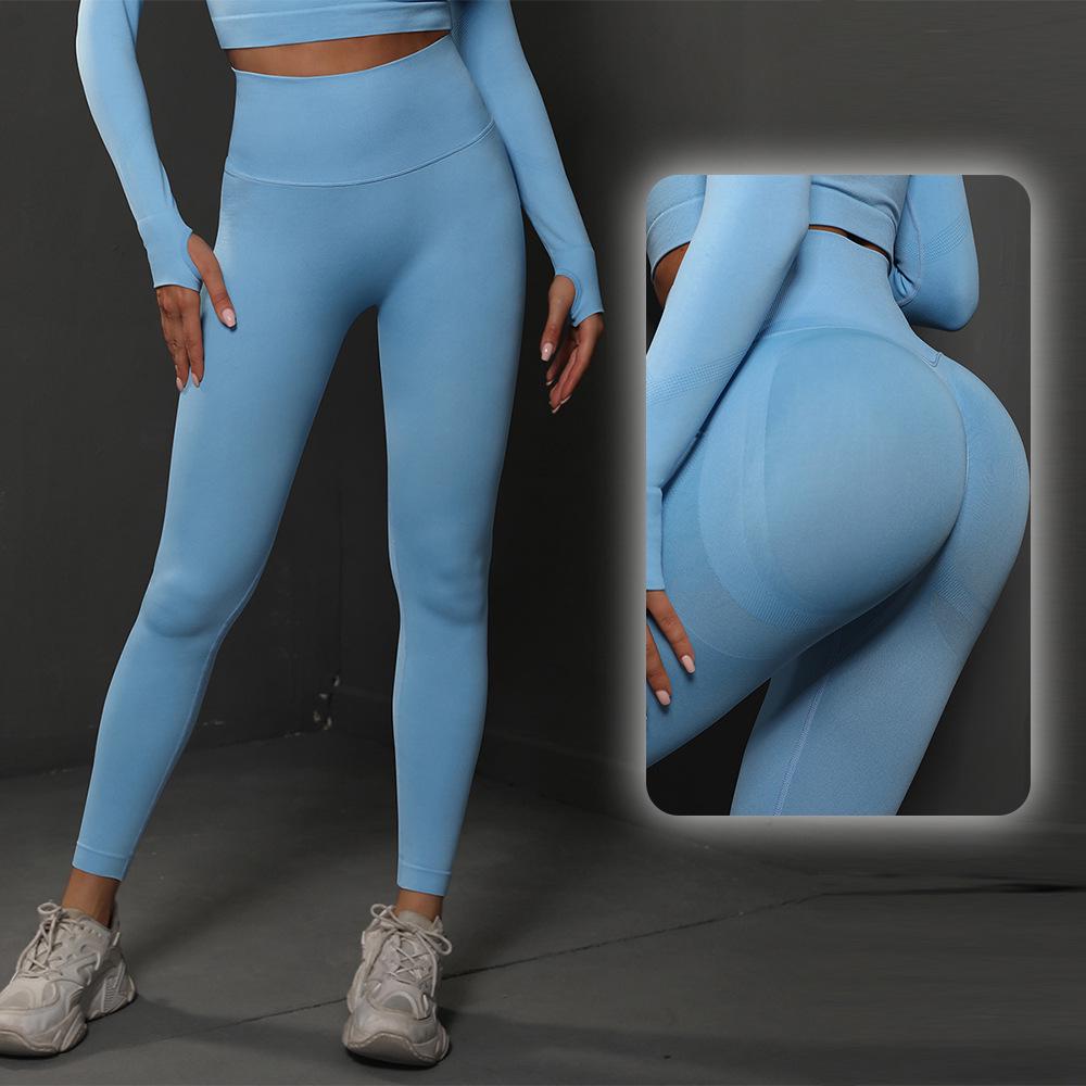 Cross-border Seamless Yoga Training Suit: Breathable, Comfortable, Tight Fit Leggings for Running & Fitness