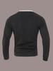 Men's European & American Style V-Neck Waffle Top - Breathable Autumn Casual Wear with Hot Buckle