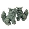 Kubakasaya Shisa Figur, Okinawa Souvenir, Eingangsbereich, Schwarzer Stein Shisa, Glücksbringer, Feng Shui, Schutz vor Bösem, Glücksbringer, Ryukyu
