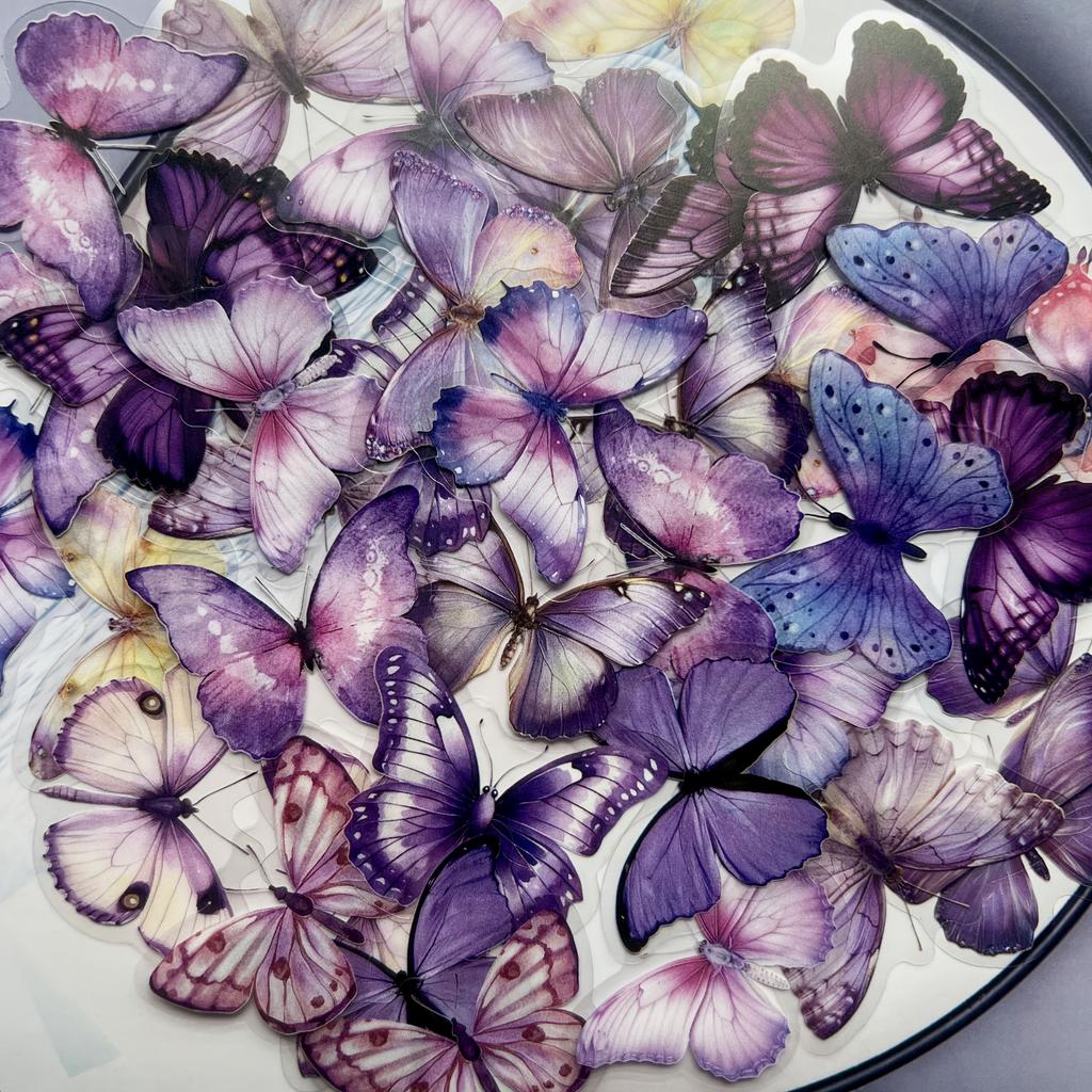 40 unidades Adesivos Graffiti Borboleta Artigos de Papelaria Embalagem de Presente Suprimentos Adesivos DIY, Adesivos para Selar Caixas, Etiquetas para Embalagem de Sacos de Decoração de Caixas de Presente