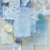 MòMò Mixed Material Letterpress Embossed Paper - Flower Branch Language Series, 30 Sheets, Scrapbooking Base Paper, 4 Styles.