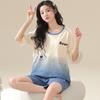 Women's Summer Cartoon Pajama Set - Cute Short Sleeve and Shorts, Plus Size, Lightweight Home or Outdoor Wear