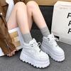 Fleece Thick-soled Winter New Soft-soled Lightweight Small Height-increasing Muffin Casual Board Shoes