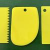 Three-Piece Plastic Cake and Dough Scraper Set