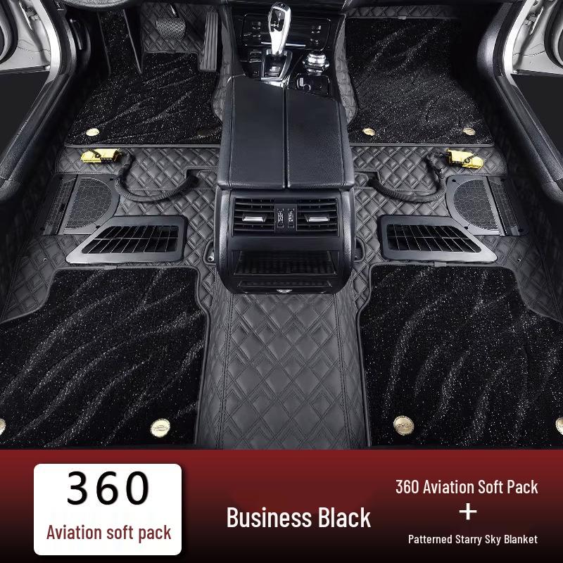 Chevrolet Floor Mats for Malibu, XL, Cavalier, Monza, Trax, Sail, Blazer, and Trailblazer 4/5 seats деловой черно-бежевая полосатая - узорчатое звездное одеяло
