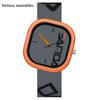 New Silicone Strap Irregular Square Watch for Boys and Girls  Trendy  Cool  Simple and Personalized Children's Watch