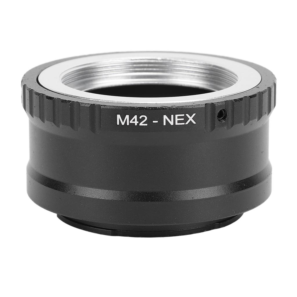 M42 auf für NEX Objektivadapter Aluminium Manueller Fokus Objektivkonverterring Kompatibel mit M42 Schraubanschlussobjektiv auf E-Mount