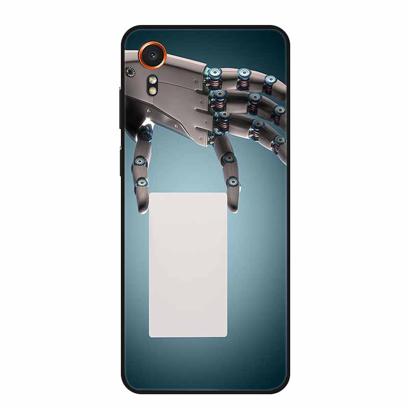 For Samsung Galaxy Xcover 7 Case Fashion Flowers Black Silicone Soft Back Cover For Samsung Galaxy Xcover7 Phone Case Coque Capa