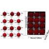 12pcs 6cm Christmas Tree Ball Pendant Flocked Xmas Tree Ornaments Christmas Spheres  New Year Noel