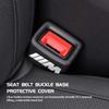 Car Seatbelt Base Buckle Anti-scratch Protective Cover Fixed Clip For BMW M F10 F20 F30 F40 F15 F25 F26 F31 F49 E62 E83 E84 LUBTW1