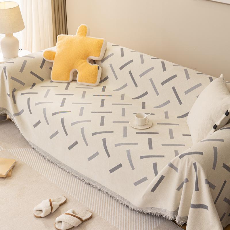 Chenille Non-Slip Sofa Towel Nordic Ins Style Cover Cloth Four Seasons Universal All-Inclusive Universal Sofa Cover Anti-Cat Scratch