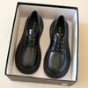 Leather small leather shoes women's spring new thick-soled heightening Mary Jane single shoes