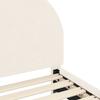 Struttura Letto per Bambini con Testiera Crema 80 x 200 cm Bouclé