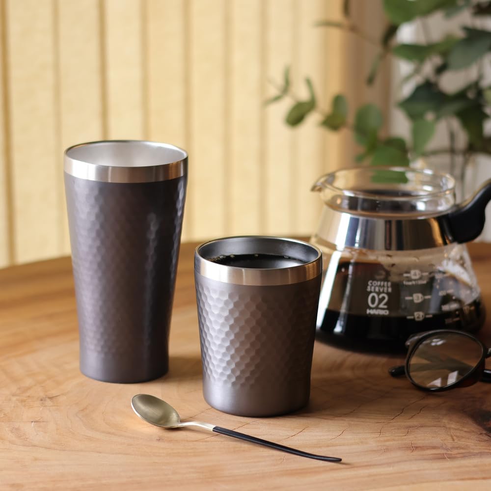 Dolce duo Pair of Set of Stainless Gift Tumblers, 2, Steel, Gray, Insulated, Item, GR-1777