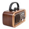 Retro Radio with   Spker Memory Card USB Playback Solar Battery Powered Rechargble Portable AM FM Radio for Outdoor Camping