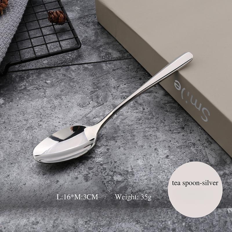 HANYANG 304 vaisselle en acier inoxydable fournitures d'hôtel familial ensemble de couteaux à Steak, fourchette et cuillère vaisselle de style occidental