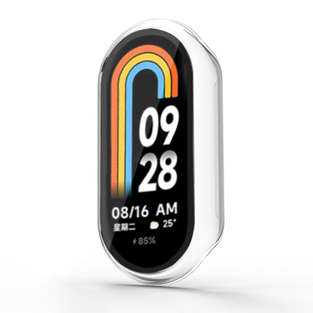 2in1 Case + Tempered Glass for Xiaomi Smart Band 9/8, Transparent
