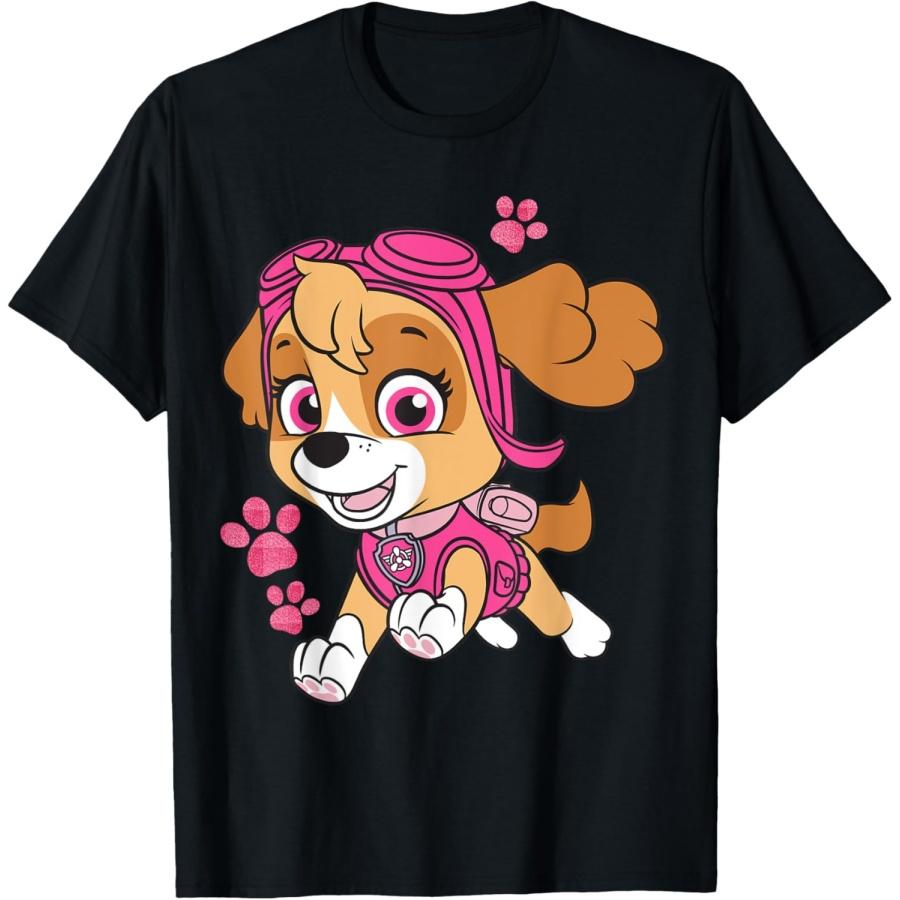 

Paw Patrol Skye Jumping T-Shirt, Unisex, Small, Black, Short Sleeve, Classic Fit, T-Shirt, Kids XXXXXL чорний