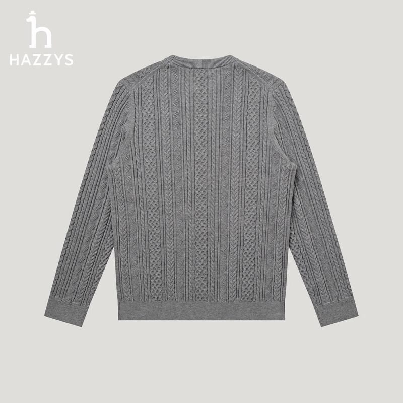HAZZYS Men's Cable Knit Cotton-Wool Blend Sweater