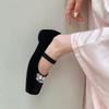 New Chinese Style Velvet Ballet Shoes with Comfortable Quality Sheepskin Padding Fashionable Sexy Elegant Women's Single Shoes
