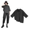 Hong Kong Style Trendy Irregular Three-Quarter Sleeve Women's Blouse - Loose Casual Spring/Summer Shirt