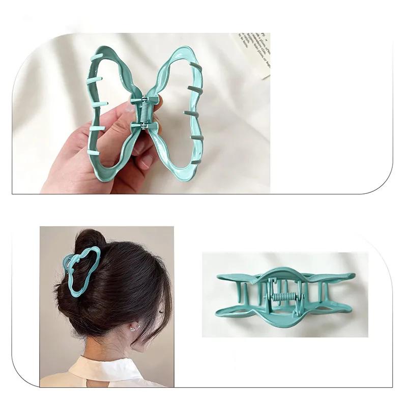 New Fashion Clouds Hollow Hair Claws Clip Women Striped Design Acrylic Hair Clamps Hairpins Barrettes Girls Hair Accessories