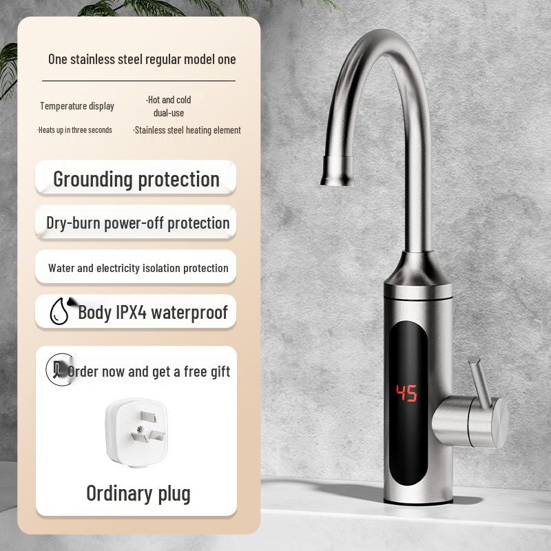Huijiakang Dual-Use Instant Hot & Cold Electric Kitchen Faucet