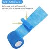 24 Stück selbstklebende Bandage, atmungsaktive Veterinärbandage, kohäsive Bandage, Erste Hilfe für Haustiere, sportliche elastische selbsthaftende Bandage