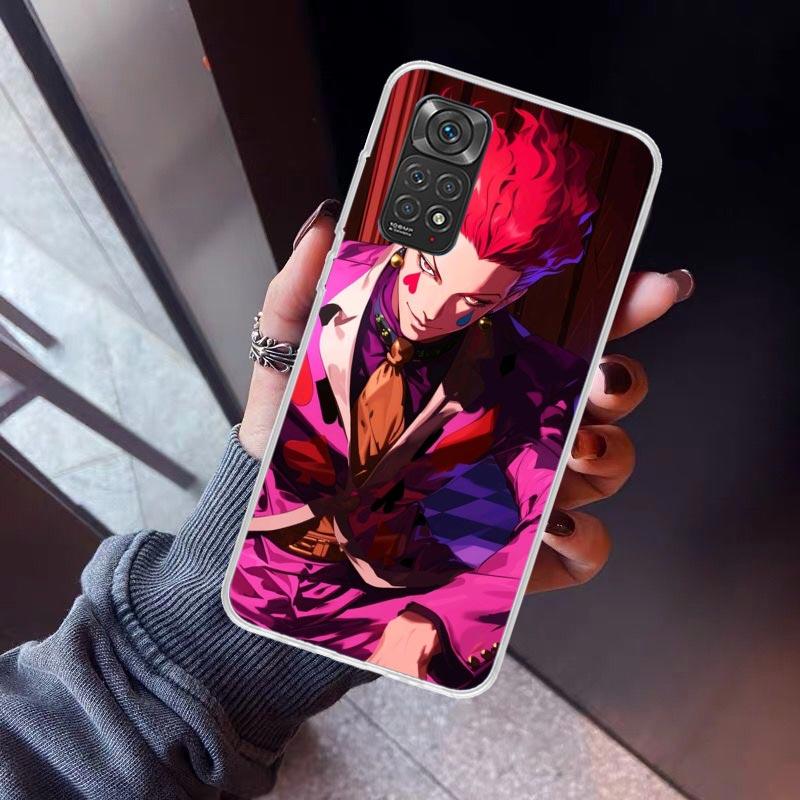 Huner X-Hunters Hisoka Phone Case For Xiaomi Redmi Note 10 11 12 13 14 15 Pro Plus 11S 12S 14S 11T 11E 10S Soft TPU Back Cover R