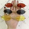 Metal Small Frame Sunglasses, Retro Oval Frame Sunglasses, Fashionable Marine Sunglasses 336