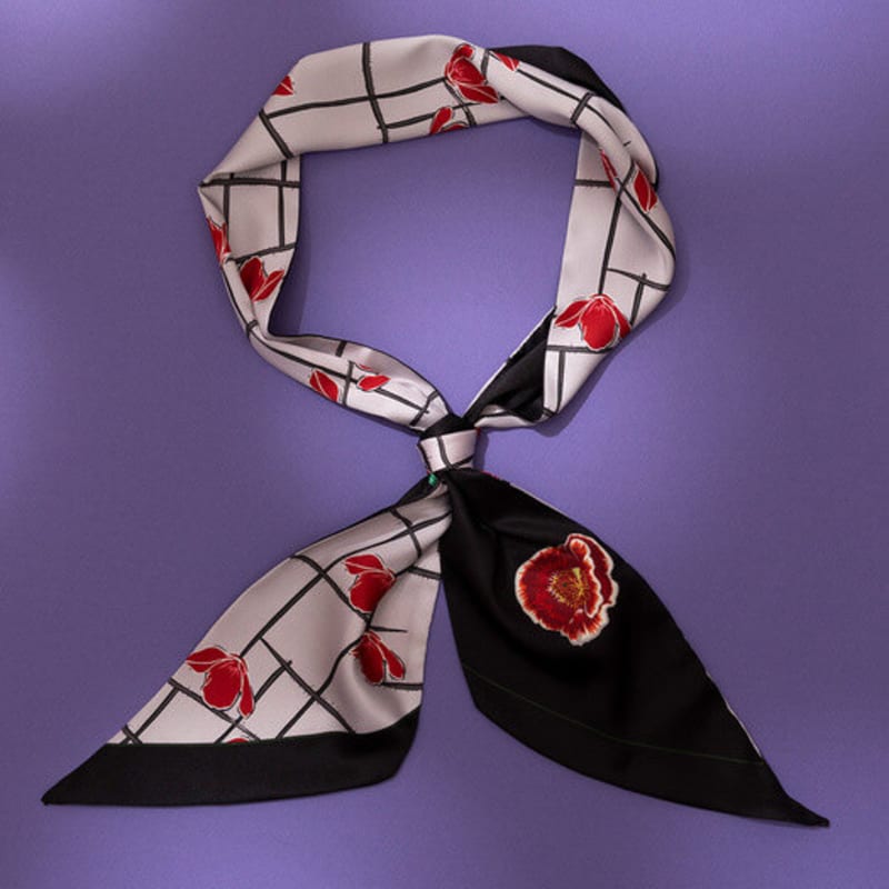 

RECLOW RECLOW FLORA long scarf BLACK FREE