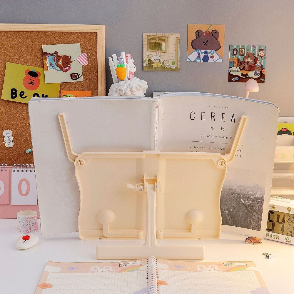 Music Score Book Stand Portable Book Shelf Multi-Function Reading Rack  for Readers